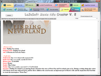 LuJoSoft Movie Nfo Creator screenshot 10