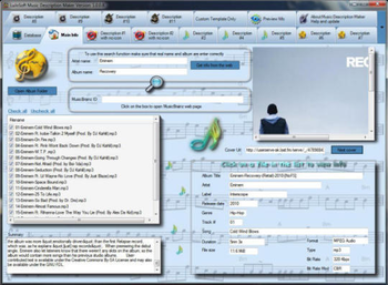 LuJoSoft Music Description Maker screenshot