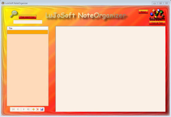 LuJoSoft NoteOrganizer screenshot