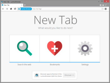 Lumia Browser screenshot
