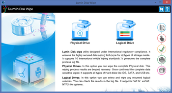 Lumin Disk Wipe screenshot