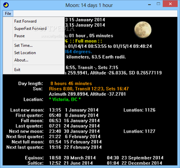 Lunar Tracker screenshot 2