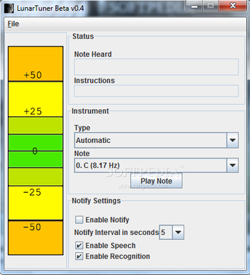 LunarTuner screenshot