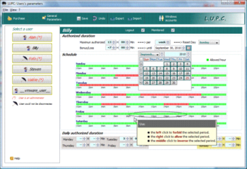 LUPC screenshot