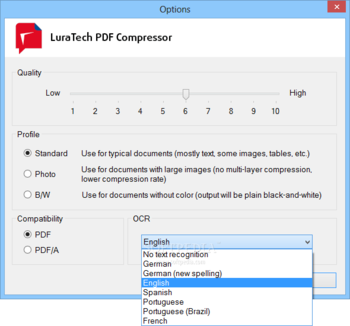 LuraTech PDF Compressor Desktop (formerly LuraDocument PDF Compressor) screenshot 4