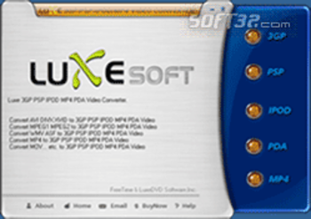 Luxe IPOD 3GP PSP MP4 Video Converter screenshot