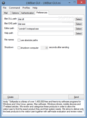 LWBlat GUI screenshot 3