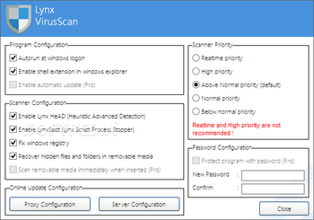 Lynx VirusScan screenshot 8