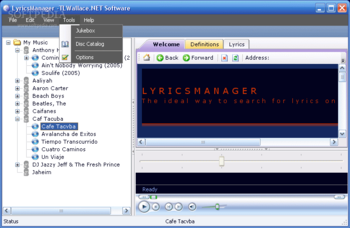 LyricsManager screenshot