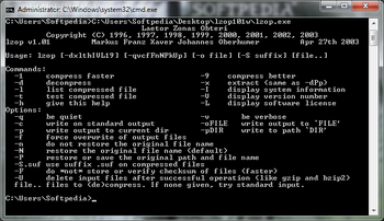 lzop screenshot