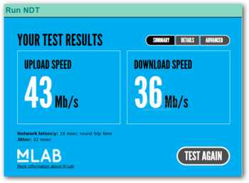 M-Lab Notifier screenshot 2