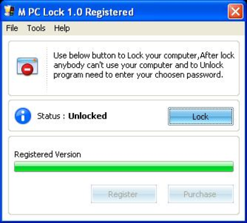 M PC Lock screenshot