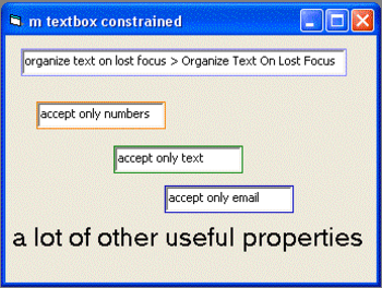 M Textbox Constrained screenshot