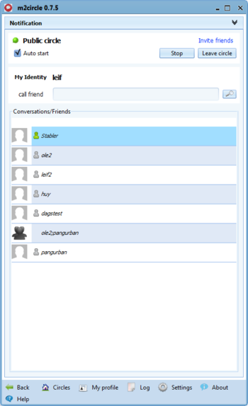M2 Circle screenshot