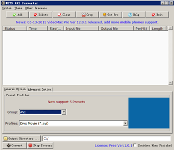 M2TS AVI Converter screenshot