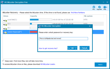 M3 BitLocker Decryption screenshot