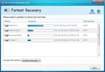 M3 Format Recovery Free screenshot