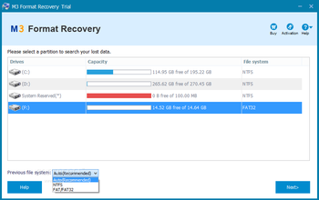 M3 Format Recovery screenshot