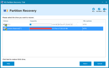 M3 Partition Recovery screenshot 2