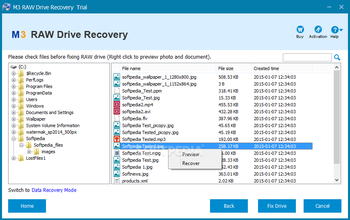 M3 RAW Drive Recovery screenshot 2