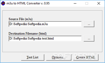 M3U To HTML Converter screenshot
