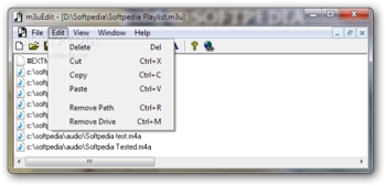 m3uEdit screenshot 2
