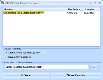 M4V File Size Reduce Software screenshot 2