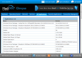 MaaS360 Glimpse screenshot