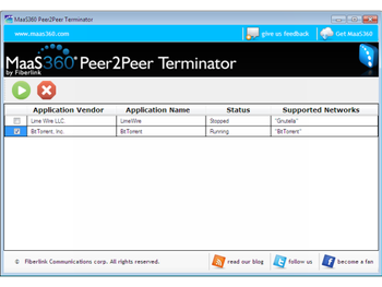 MaaS360 Peer2Peer Terminator screenshot
