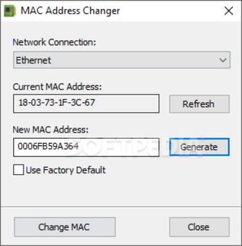 MAC Address Changer screenshot 1