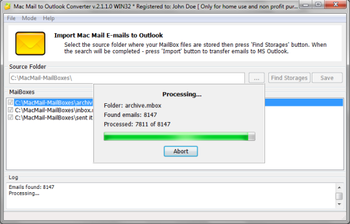 Mac Mail to Outlook Converter screenshot