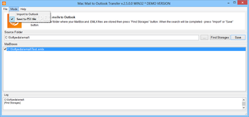 Mac Mail to Outlook Transfer screenshot 3