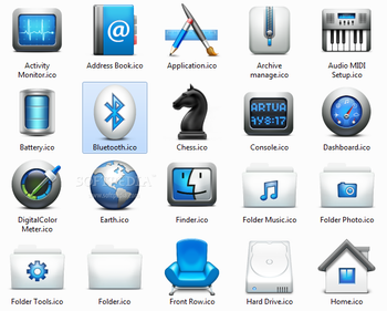 Mac OS X style icons screenshot