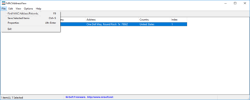MACAddressView screenshot 2