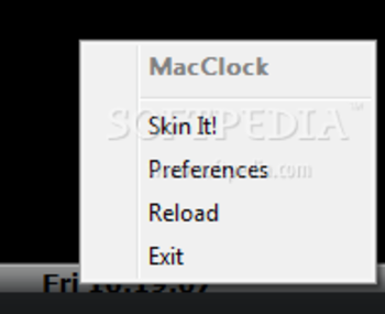 MacClock screenshot