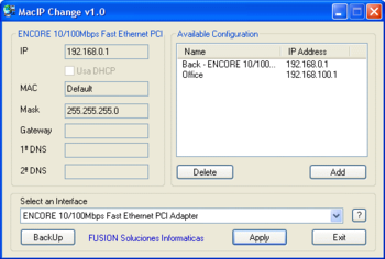 MacIP Change screenshot