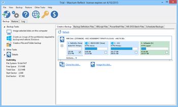 Macrium Reflect Workstation Edition screenshot