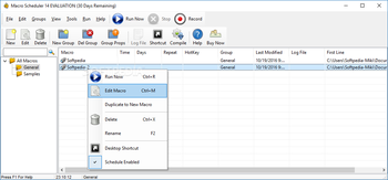 Macro Scheduler Lite screenshot