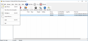 Macro Scheduler screenshot 3