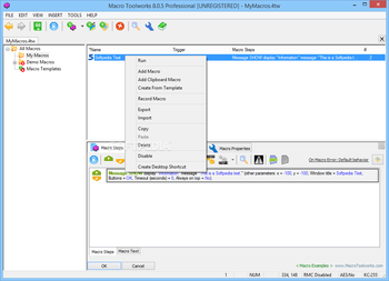Macro ToolWorks Professional Edition screenshot