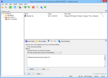 Macro ToolWorks Professional Edition screenshot 3