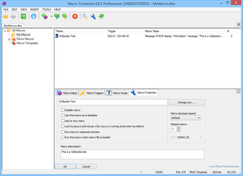 Macro ToolWorks Professional Edition screenshot 4