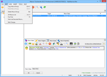 Macro ToolWorks Professional Edition screenshot 6