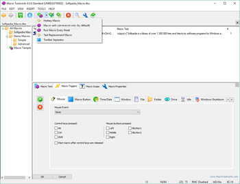 Macro ToolWorks Standard Edition screenshot 3