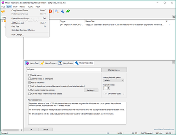 Macro ToolWorks Standard Edition screenshot 6