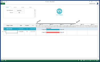 MacroGantt screenshot