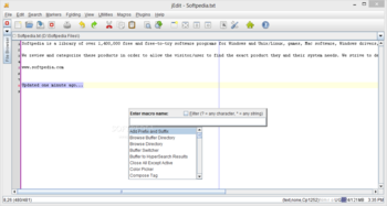 MacroManager for jEdit screenshot 2
