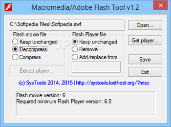 Macromedia/Adobe Flash Tool screenshot