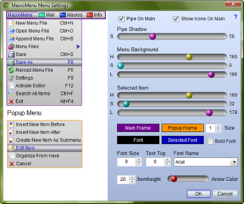 MacroMenu screenshot 2