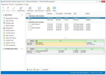 Macrorit Disk Partition Expert Professional Edition screenshot